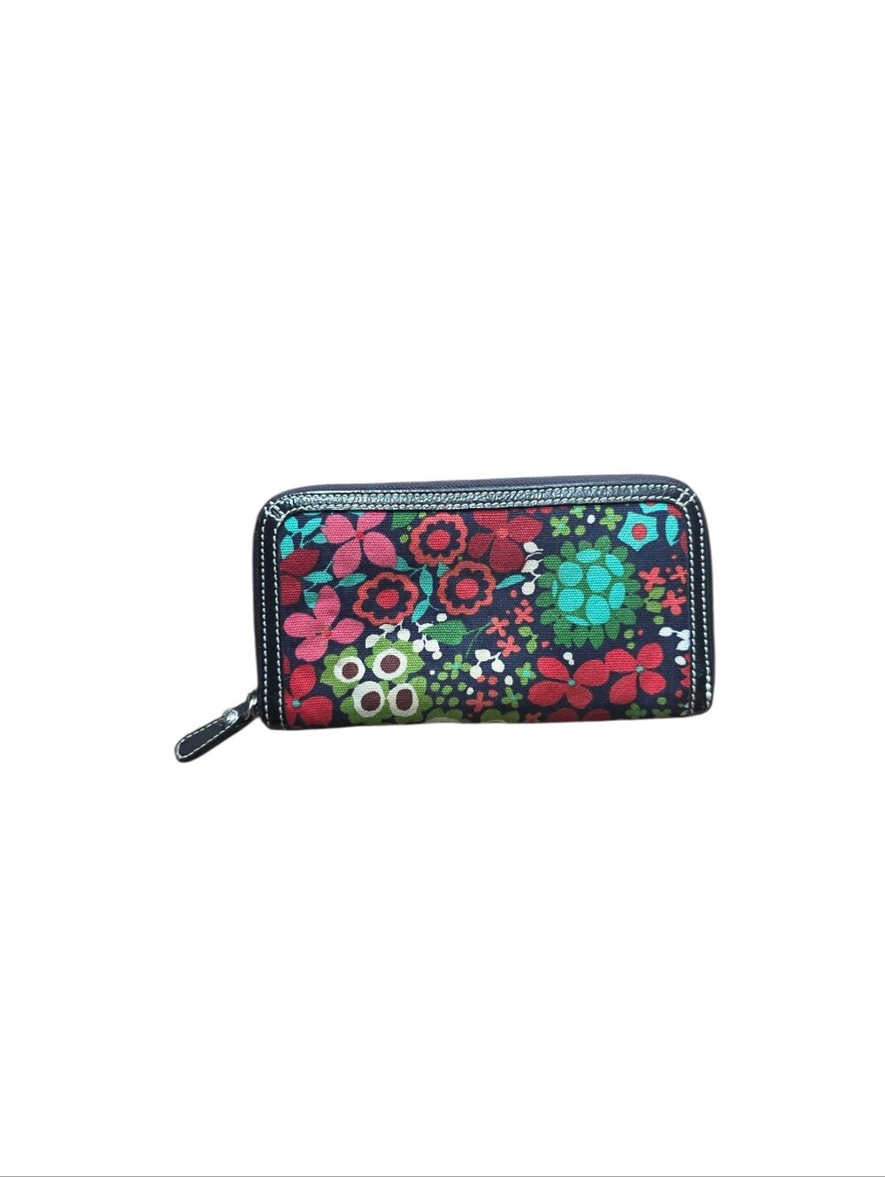 brighton floral zip around wallet